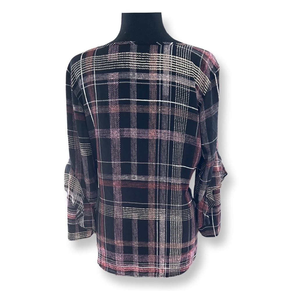 Van Heusen Flannel Blouse - Picture 3 of 6